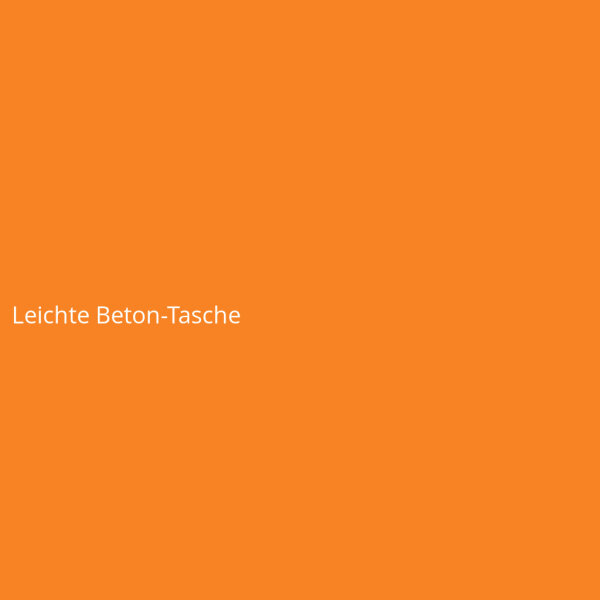 Leichte Beton-Tasche