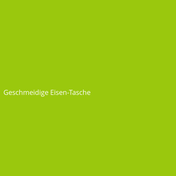 Geschmeidige Eisen-Tasche