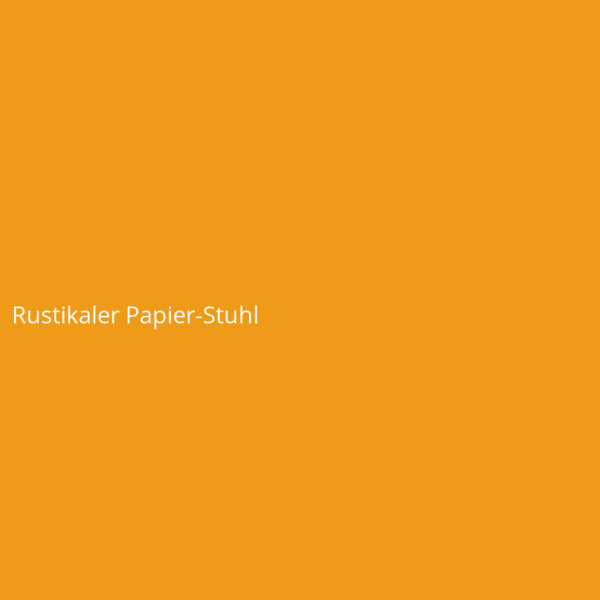 Rustikaler Papier-Stuhl
